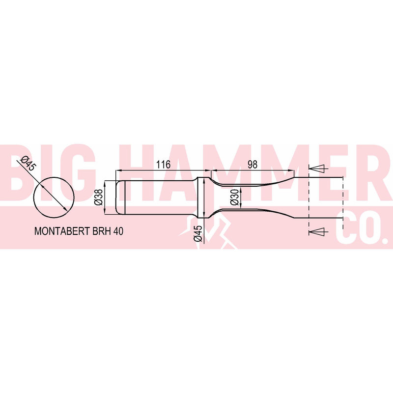 Montabert/Tramac BRH40 Point and Chisel