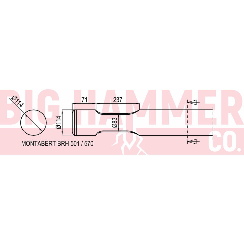 Montabert/Tramac BRH501, 570 Point and Chisel