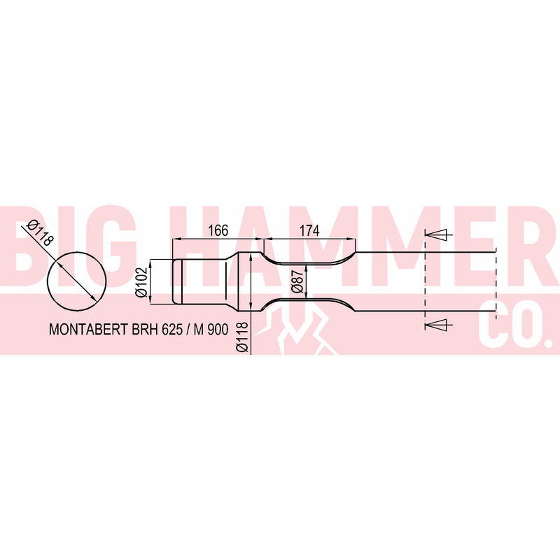 Montabert/Tramac BRH625, M900 Point and Chisel