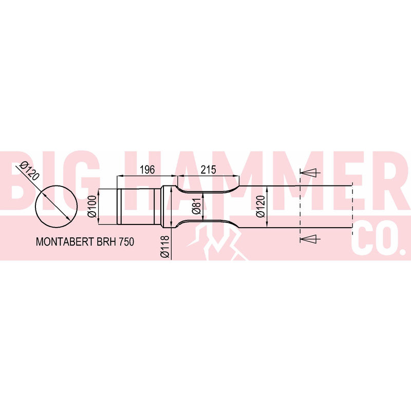 Montabert BRH750 Point and Chisel