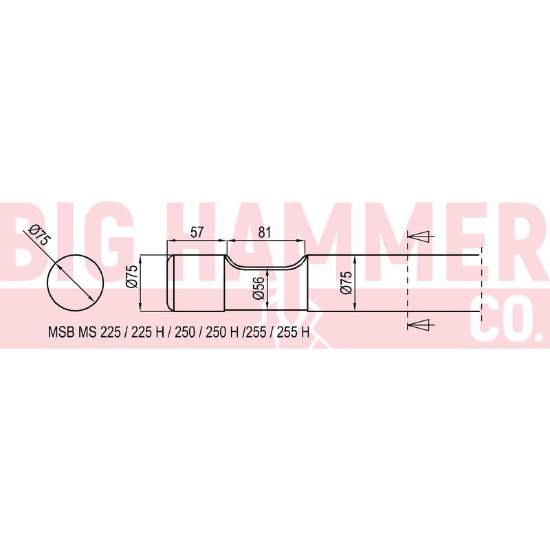 MSB MS225 , 225H , 250 , 250H ,255 , 255H Chisel and Point