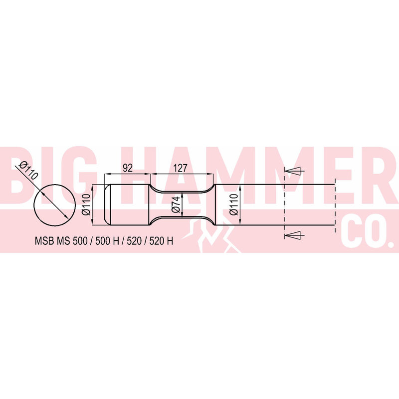 MSB MS500 , 500H , 520 , 520H Chisel and Point