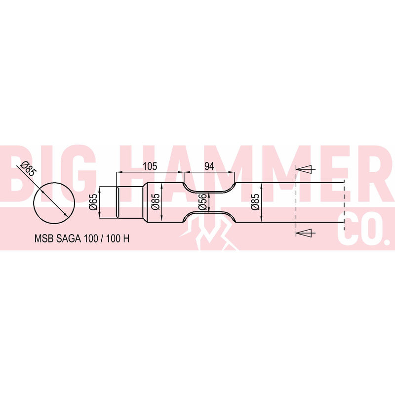 MSB SAGA100 , 100H Chisel and Point