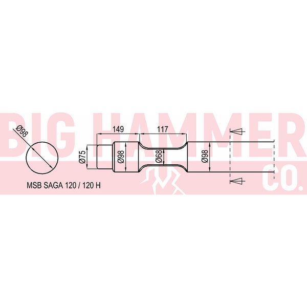 MSB SAGA120 , 120H Chisel and Point