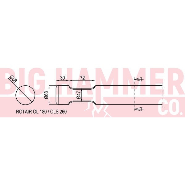 Rotair OL180 , OLS260 Chisel and Point