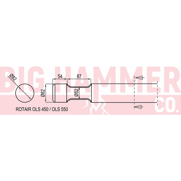 Rotair OLS450 , OLS550 Chisel and Point