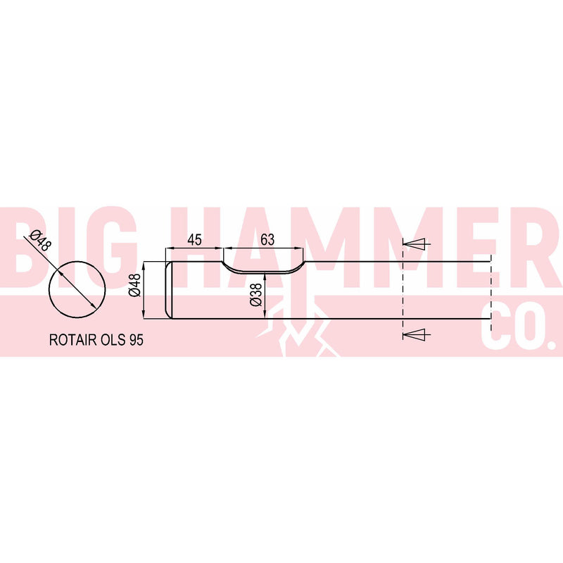 Rotair OLS95 Chisel and Point