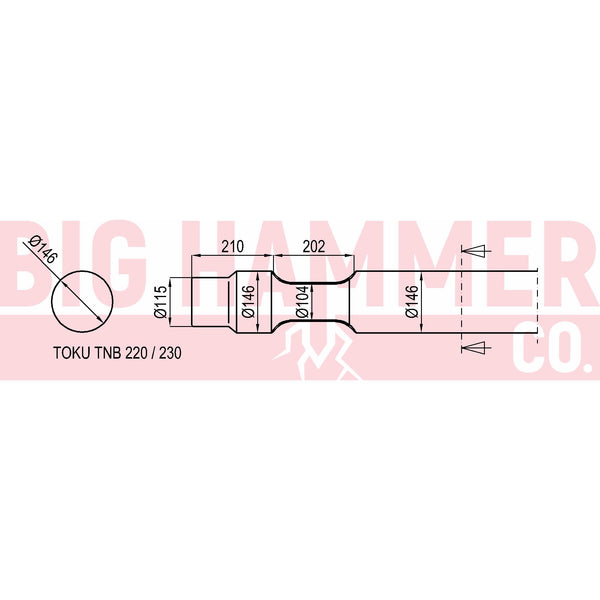 Toku/Striker  TNB 220 , 230  Point and Chisel