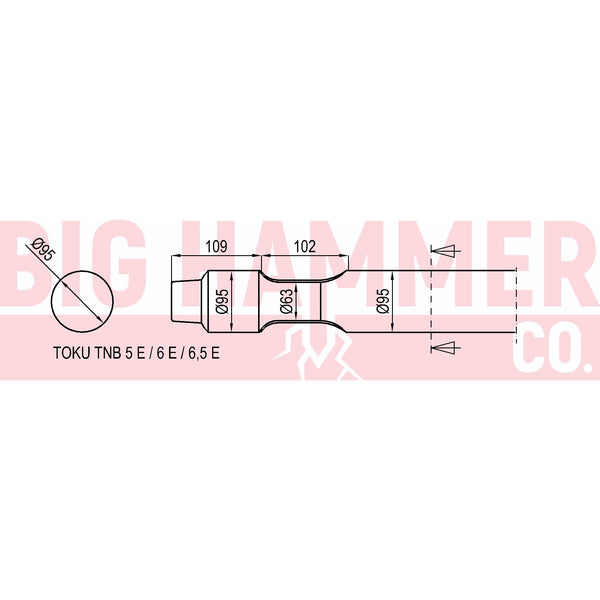 Toku/Striker TNB-6E, TNB-5E points and chisels
