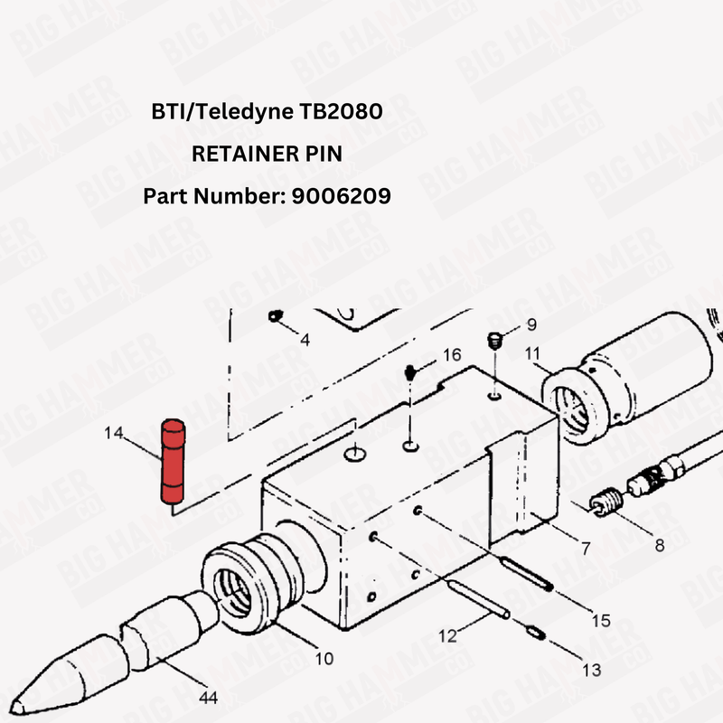 BTI/Teledyne TB2080 Retainer Pin