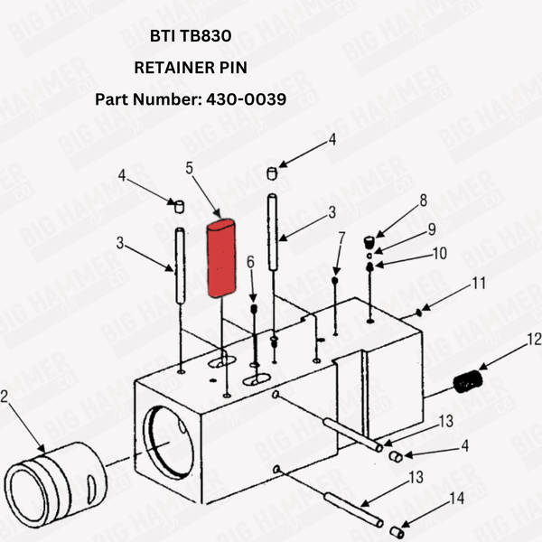 BTI TB830 Retainer Pin