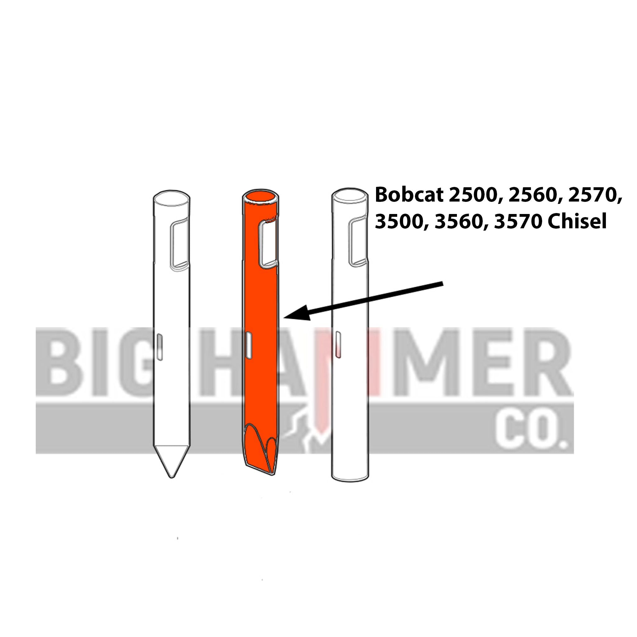 Bobcat 2500, 2560, 2570, 3500, 3560, 3570 Point and Chisel