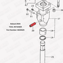 Bobcat 2500, 3500 Tool Retainer