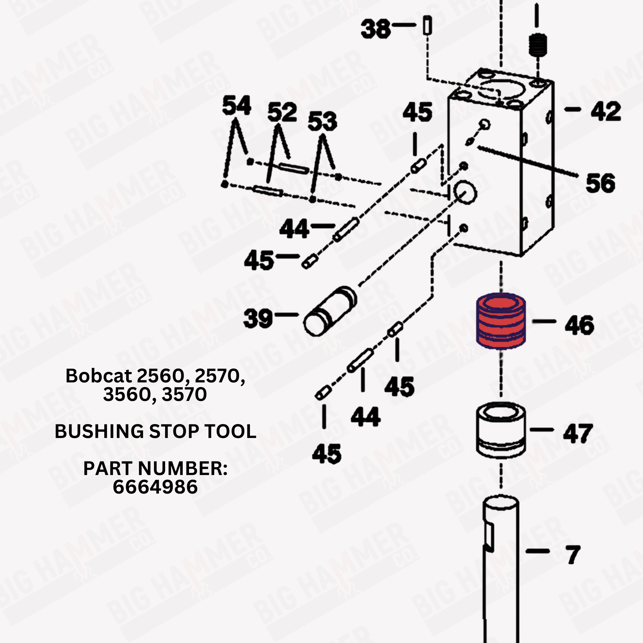 Bobcat 2560, 2570, 3560, 3570 Upper Bushing