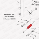 Bobcat 2560, 2570, 3560, 3570 Tool Retainer