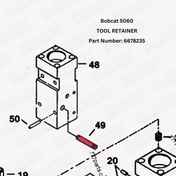 Bobcat 5060 Tool Retainer