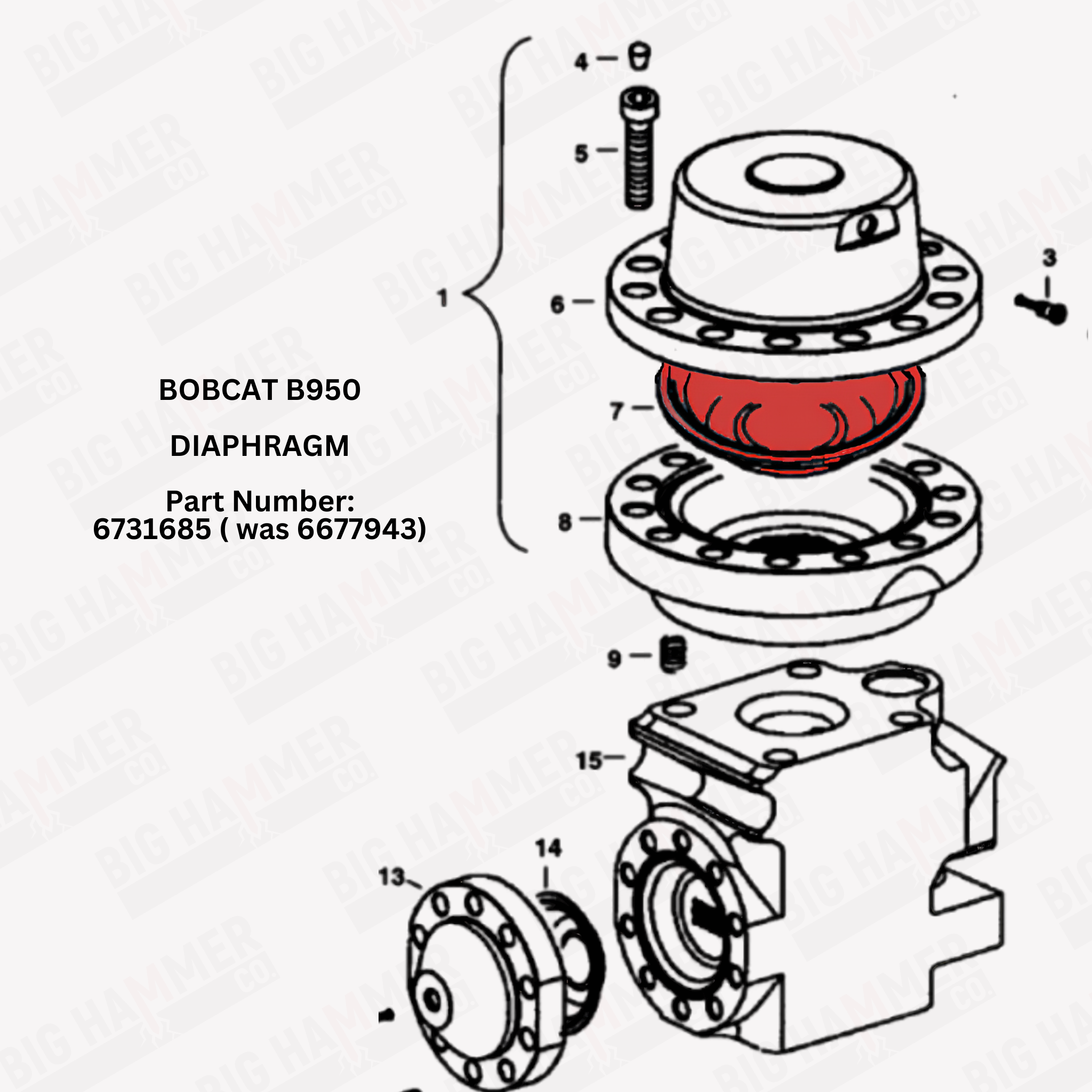 Bobcat B950 Diaphragm