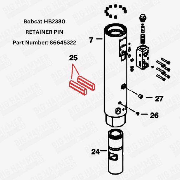 Bobcat HB2380 Retainer Pin