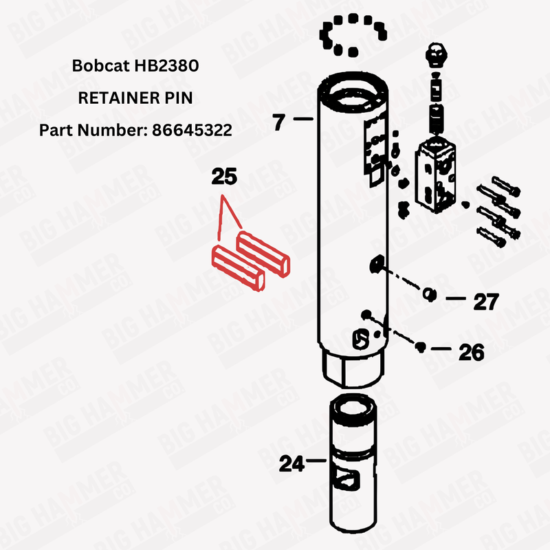 Bobcat HB2380 Retainer Pin