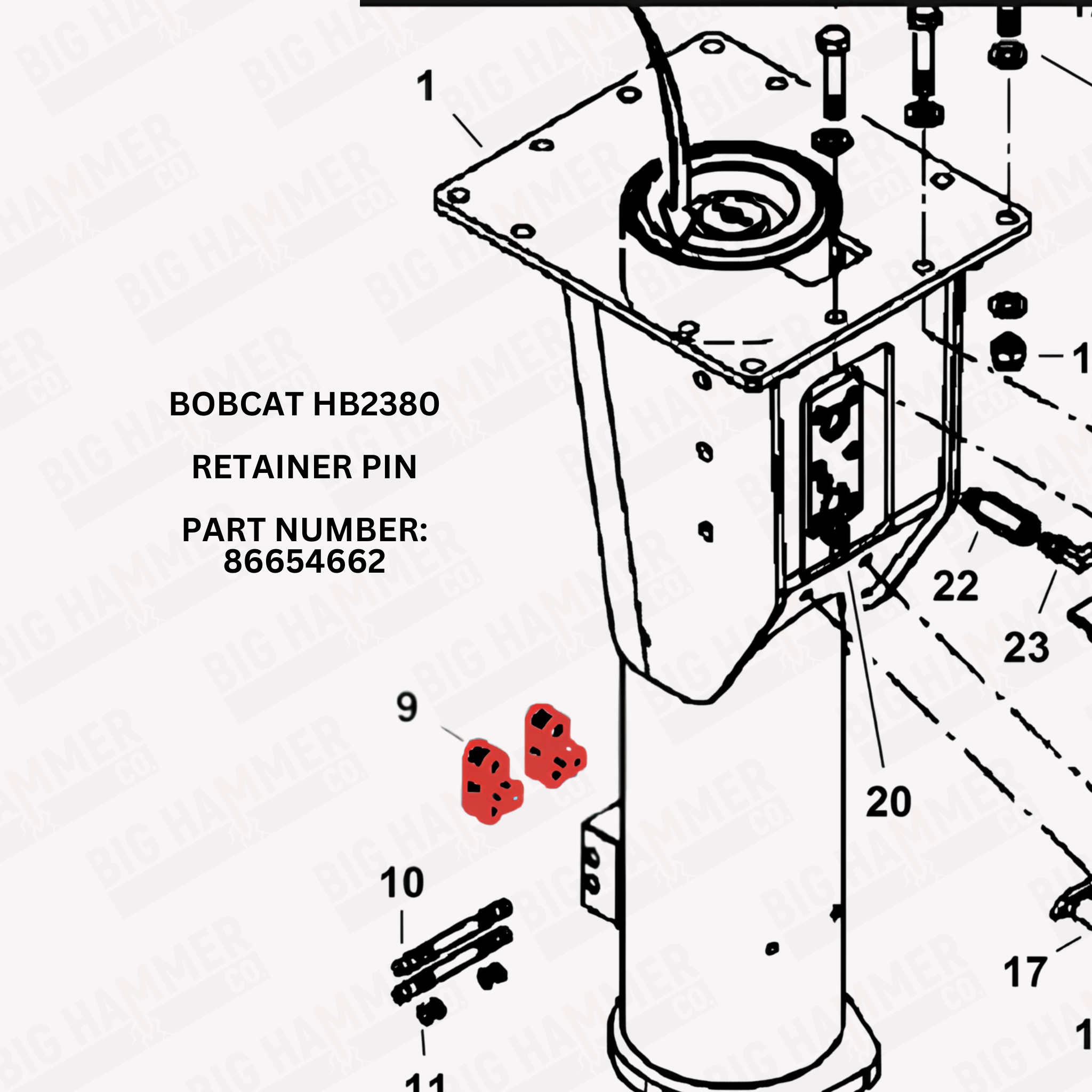 Bobcat HB2380 Retainer Pin