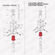 Indeco HP700, MES621, MES650 Lower Bushing