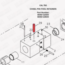 CAL 750 Chisel Pin (Tool Retainer)