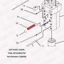 CAT H100, H100S Tool Retainer Pin