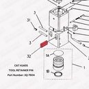 CAT H140S Retaining Pin