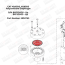 CAT H160DS, H180DS Polyurethane Diaphragm