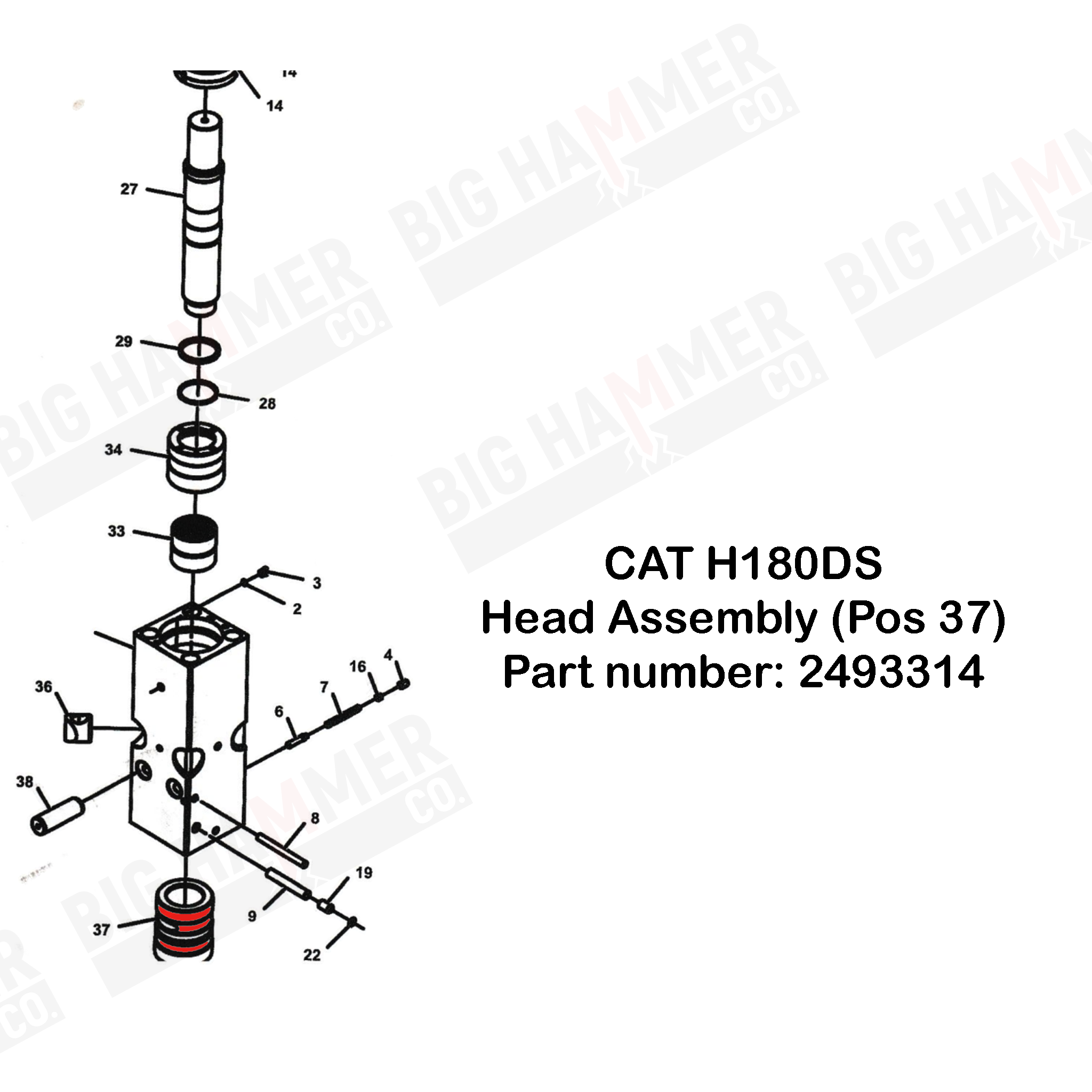 CAT H180DS Bushing Assembly
