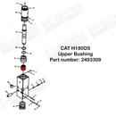 CAT H180DS Upper Bushing