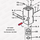 CAT H180S Retaining Pin