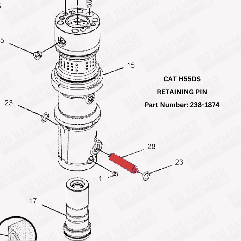 CAT H55DS Retaining Pin
