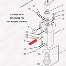 CAT H63, H63S Retaining Pin