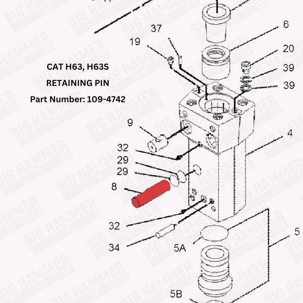 CAT H63, H63S Retaining Pin