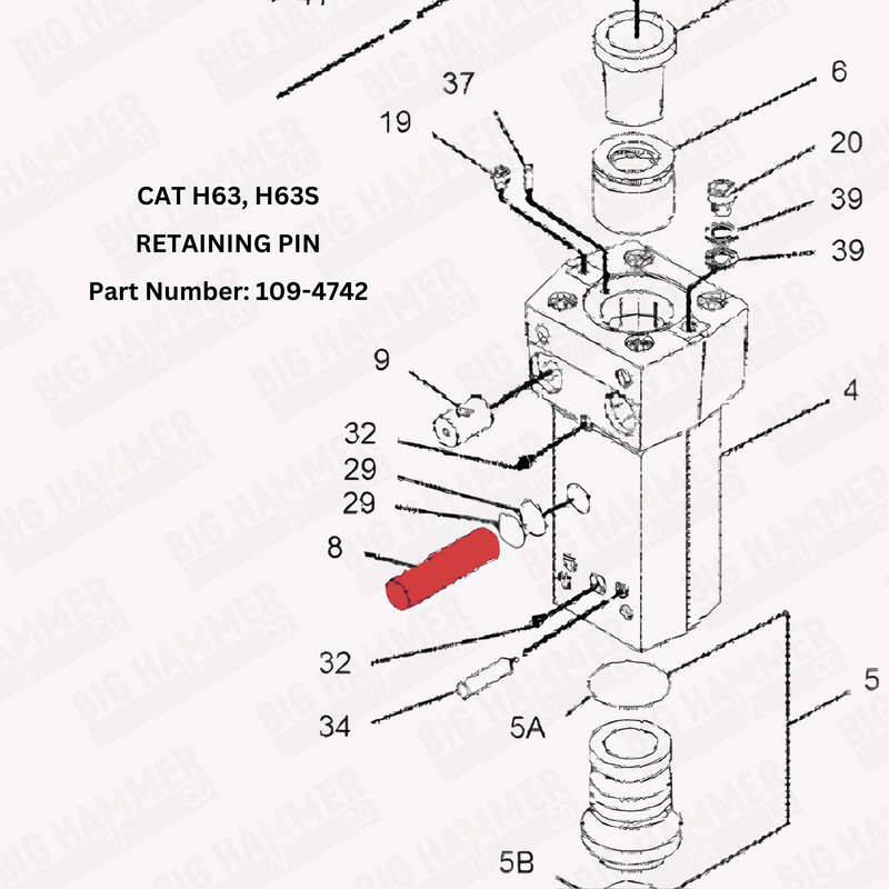 CAT H63, H63S Retaining Pin