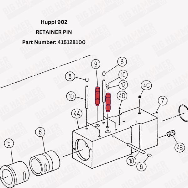 Huppi 902 Retainer Pin