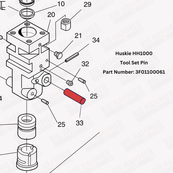 Huskie HH1000 Tool Set Pin