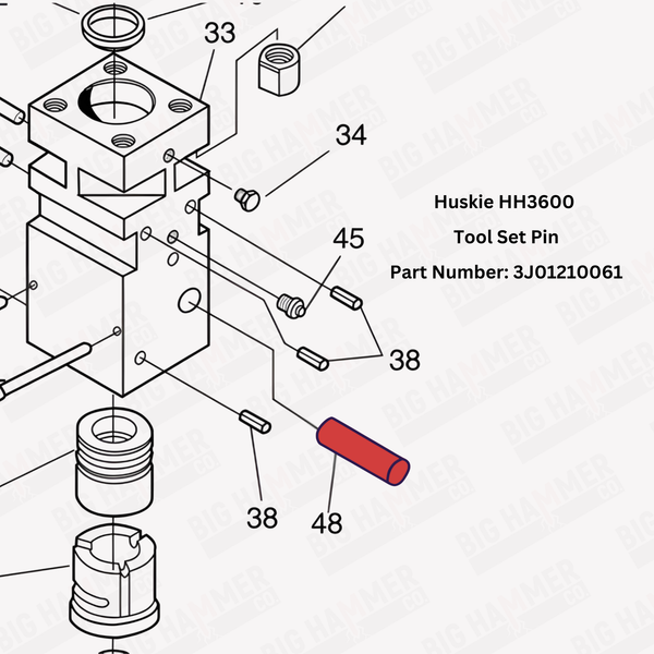 Huskie HH3600 Tool Set Pin