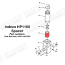 Indeco HP1100 Spacer