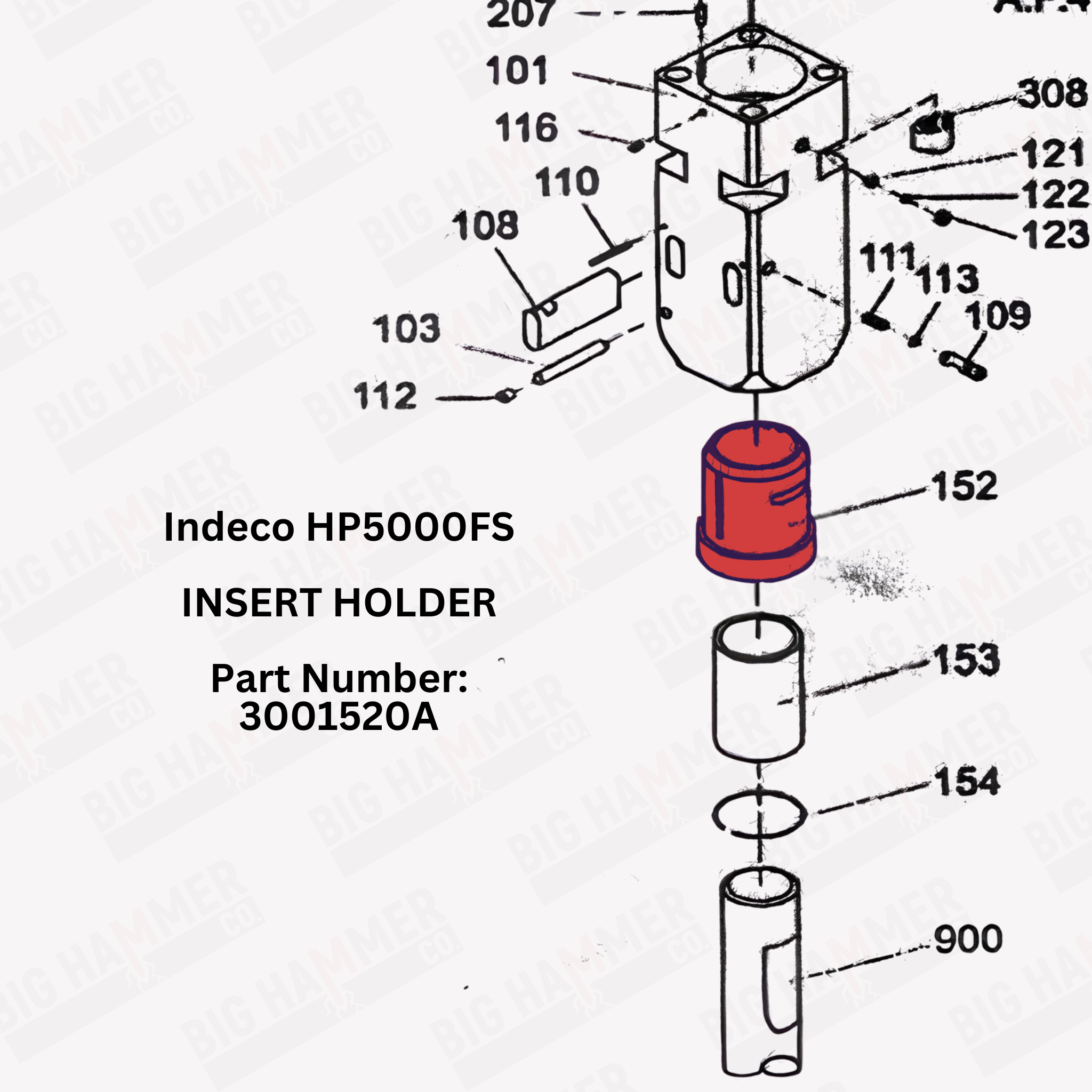 Indeco HP5000FS Insert Holder