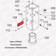 Indeco HP5000 Retaining Axle