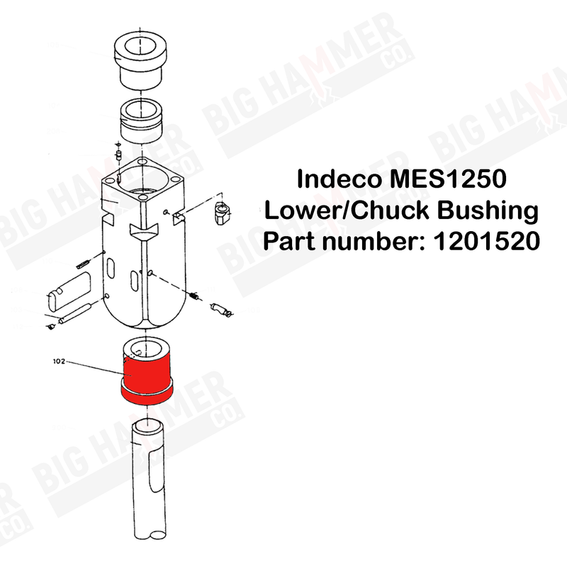 Indeco MES1250 Lower Bushing