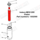 Indeco HP1500FS, MES1200 Piston