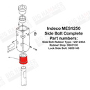 Indeco MES1250 Side Bolt Complete