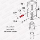 Indeco MES150 Retaining Axle
