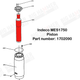 Indeco MES1750 Piston
