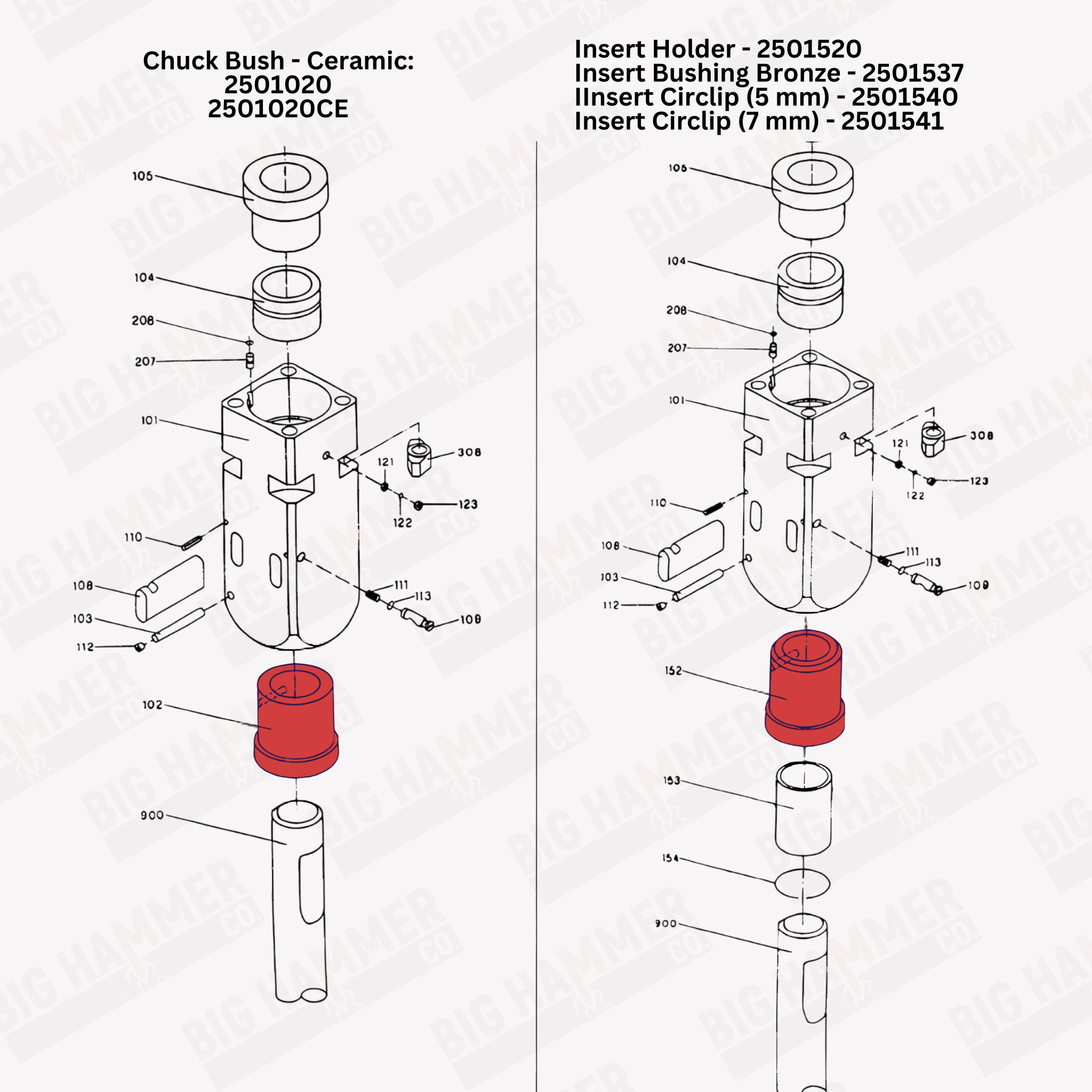 Indeco MES2500 Lower Bushing