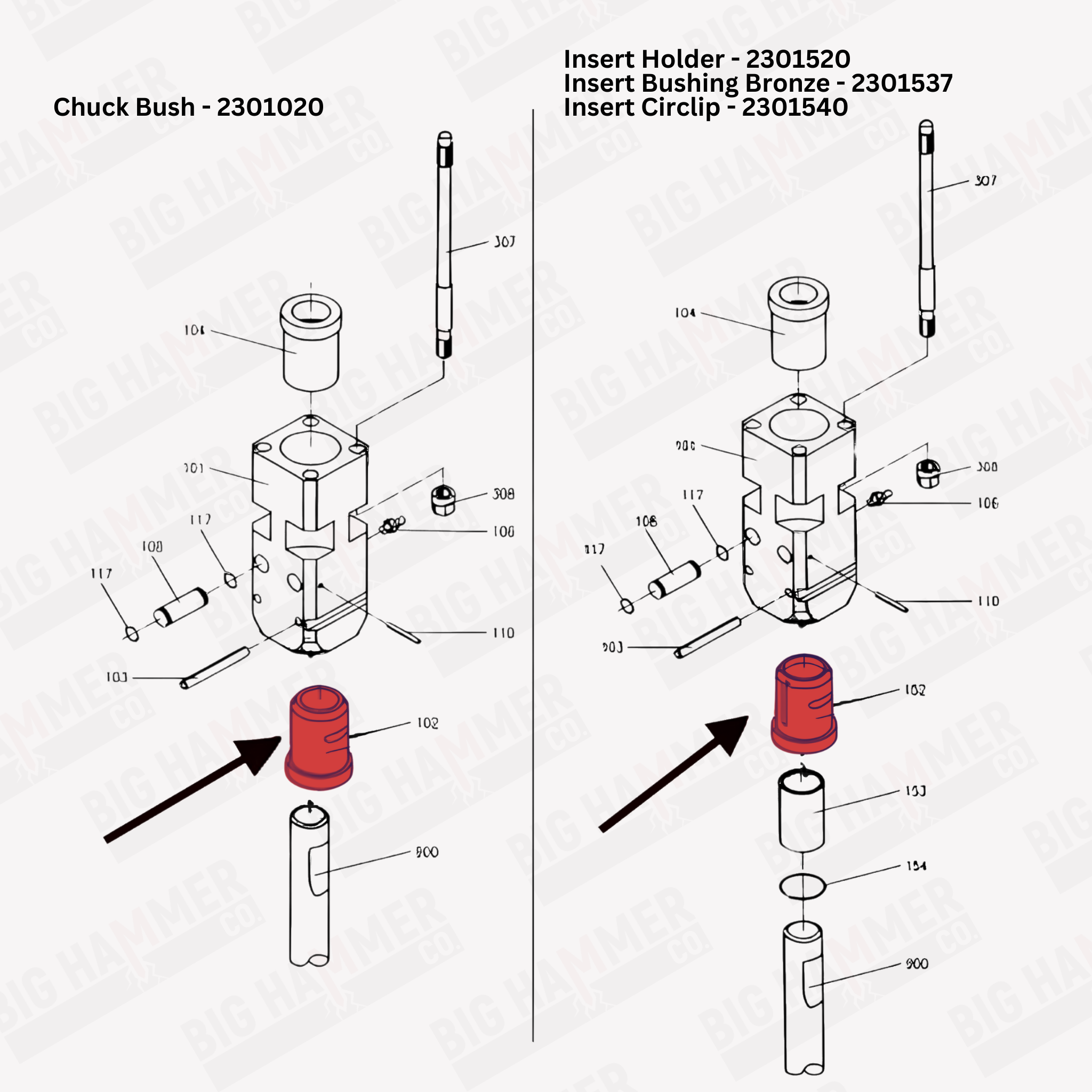 Indeco MES553 Lower Bushing
