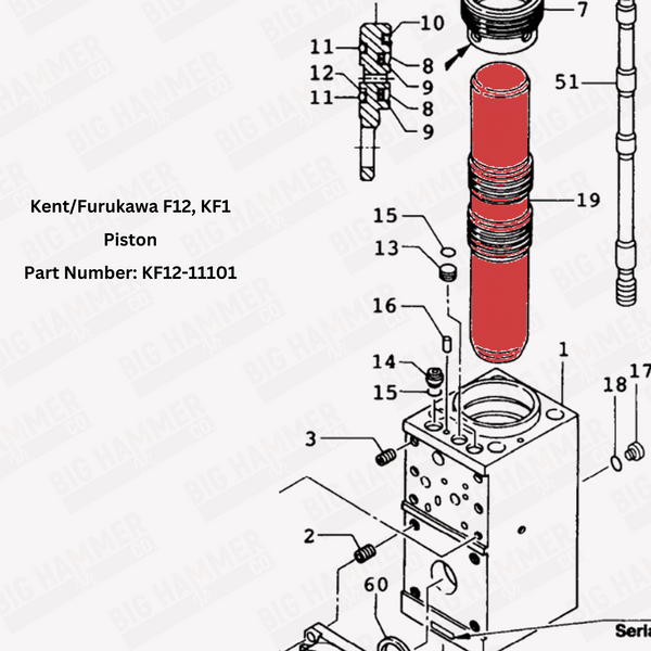 Kent/Furukawa F12, KF12 Piston